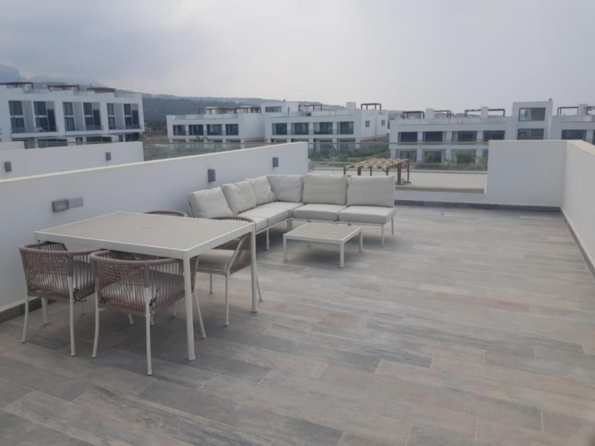 Beachfront Penthouse Studio Apartment, Eco Wellness Resort, Heated Pool キレニア エクステリア 写真